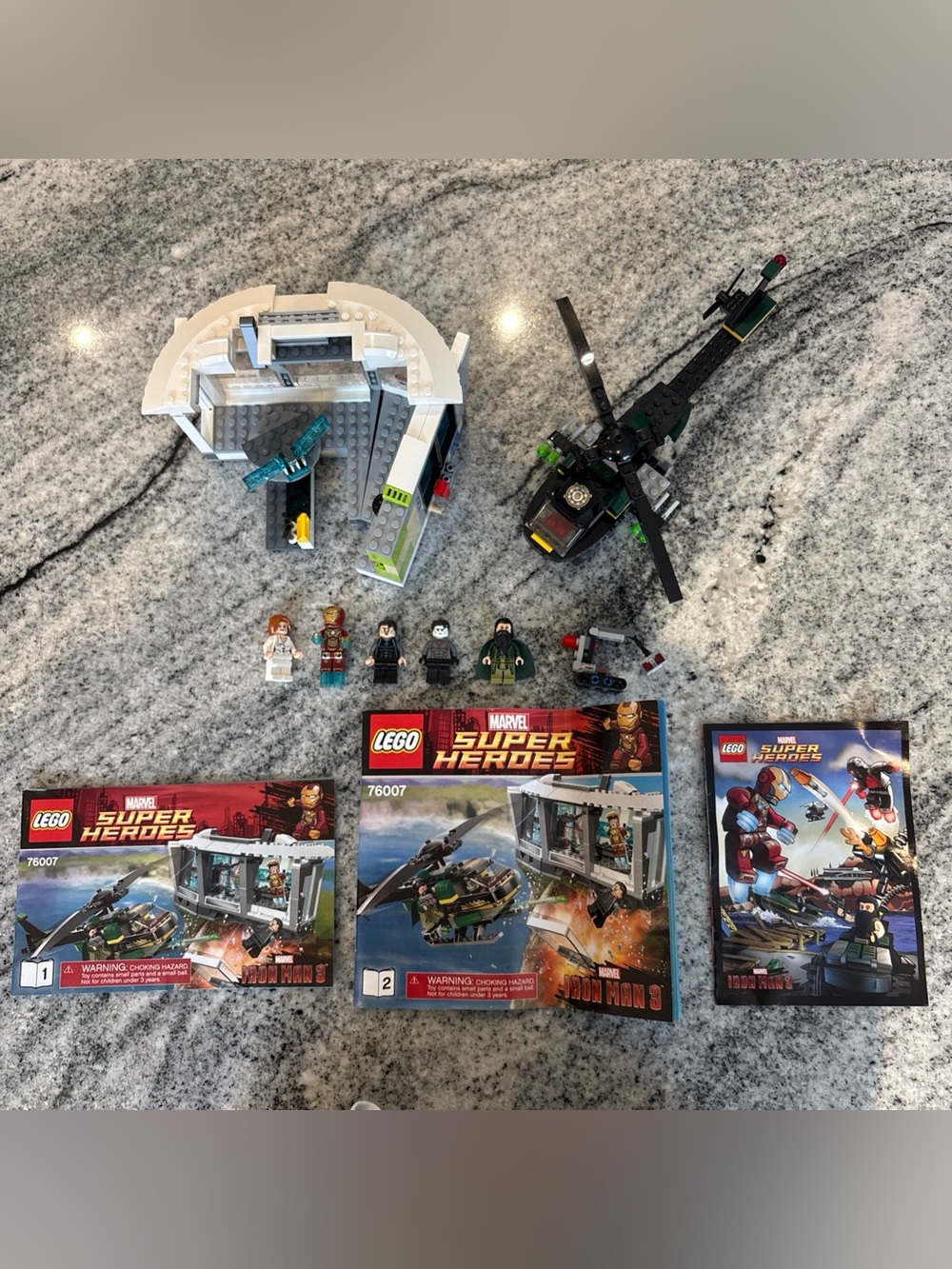 LEGO Marvel Super Heroes Iron Man Malibu Mansion Attack 76007 Complete W/ Manual